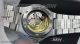swiss replica Patek Philippe Nautilus Perpetual Calendar dark blue dial diamond bezel watch (9)_th.jpg